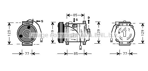 AVA QUALITY COOLING Компрессор, кондиционер MZK016